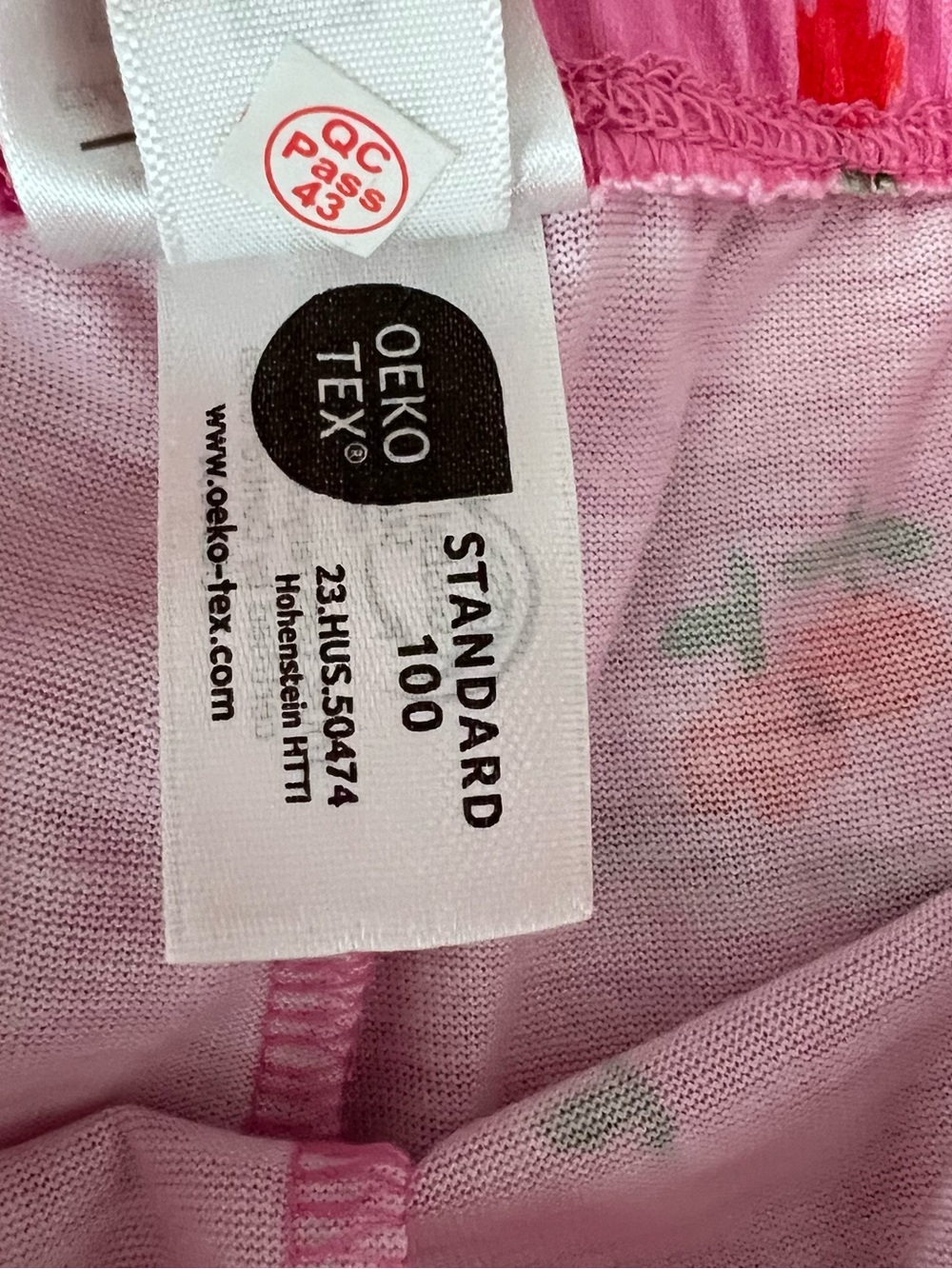 Hanna Andersson Pink/Red Tulip Two-Piece Pajama Set Size 5T NWOT! - Picture 5 of 5